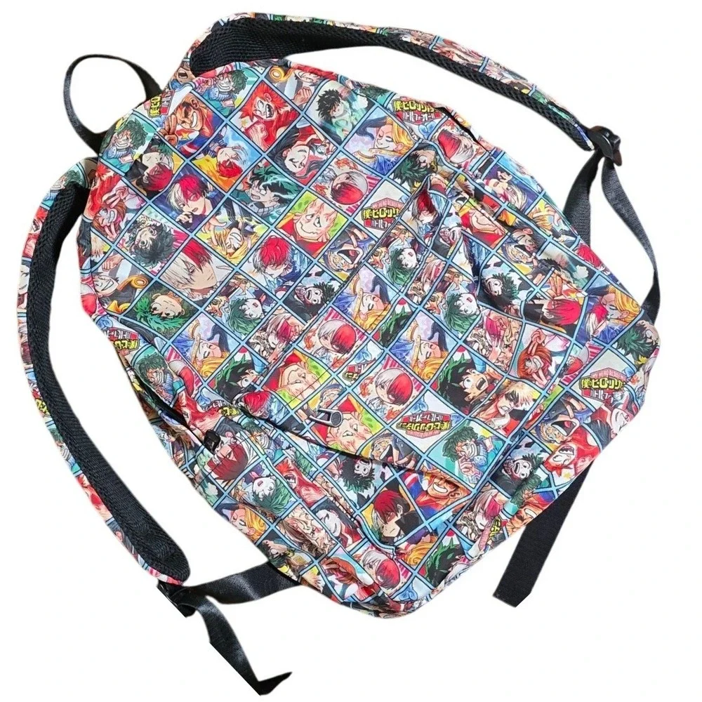 Great strong big Anime Backpack My Hero Academia Characters Print School Bag